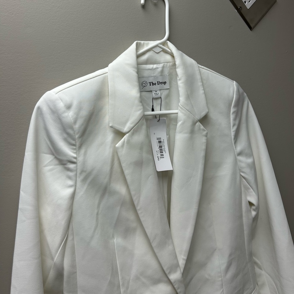 The Drop Blake Long Blazer Ivory - Picture 3 of 5
